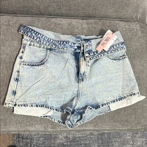 Moss Light Blue Women's Jean Shorts